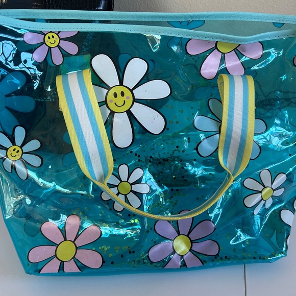 Neiman Marcus Floral Glitter Purse - Picture 1 of 4
